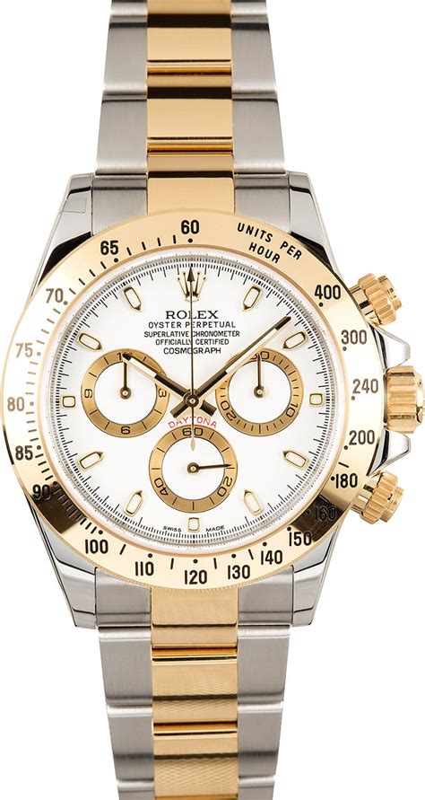 rolex daytona two tone white dial review|rolex daytona cosmograph 116523 blue.